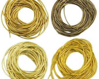 Smooth Purl Metallic Wires For Goldwork, Tambour, Luneville, Zardosi & Aari Embroidery, 10 Gram (400 Inch Approx)