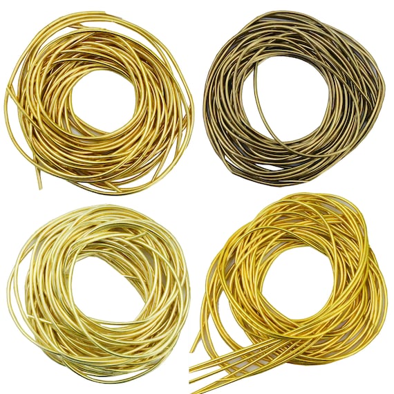 Smooth Purl Metallic Wires for Goldwork, Tambour, Luneville, Zardosi & Aari  Embroidery, 10 Gram 400 Inch Approx 