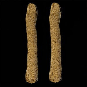 Metallic Zari Threads/ Metallic Yarn Thread/Gold metal thread /Japanese vintage thread for Embroidery-2 Skeins image 1