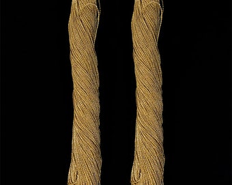 Metallic Zari Threads/ Metallic Yarn Thread/Gold metal thread /Japanese vintage thread for Embroidery-2 Skeins