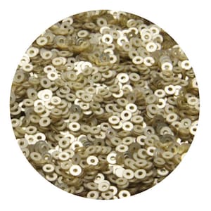 3MM/4MM/2.5MM Light Gold Color Velvet Finish Sequins -EMB830