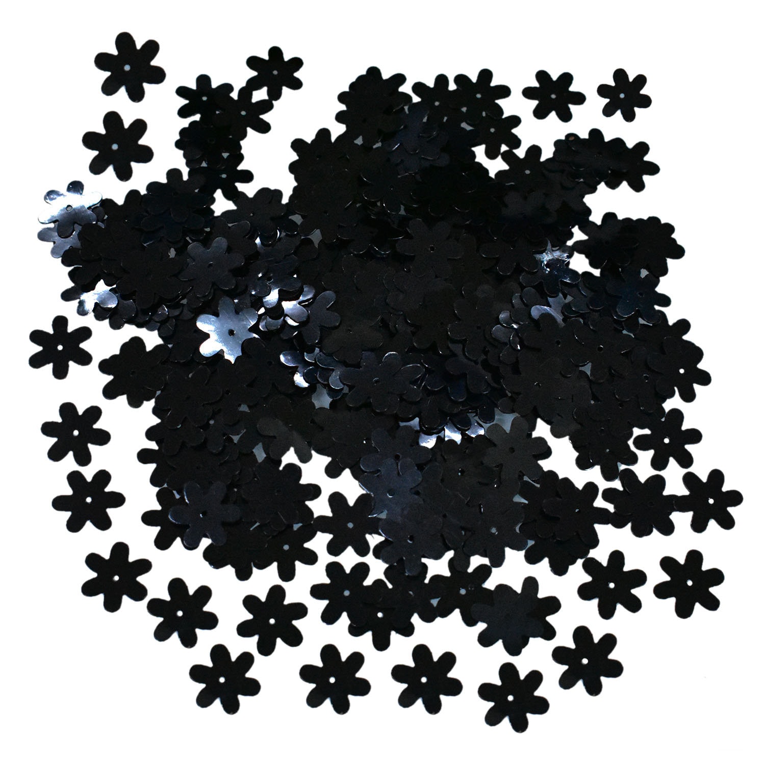 Sequins Flower Shape Centre Hole  Sequins Loose Paillettes Spangle Craft Embellishments Sequins -100 Grams(15MM)