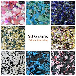 50 pcs Rare VTG Large Snowflake Sequins 30mm Metallic Blue for Sewing or  Crafts