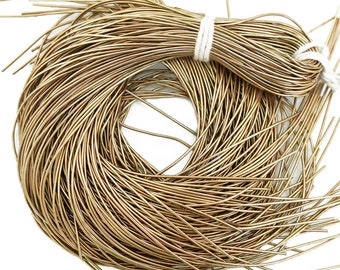 French Wire Metallic Wire Smooth Dabka Bullion Wire French coil Purl embroidery Zardozi bullion wire in Pale Bronze Color(100Gram)50Yard-1MM