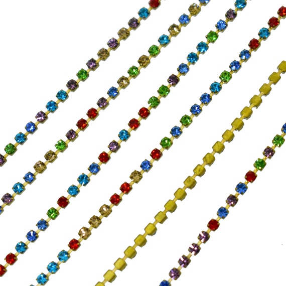 Rhinestone Chain (Multiple Colors)