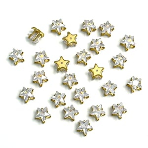 Silber Regenbogen Kristall Strasssteine, Kristall Strasssteine zum Basteln, Schmuckherstellung, silberfarbene Strasssteine (6 MM, 50 Stück)