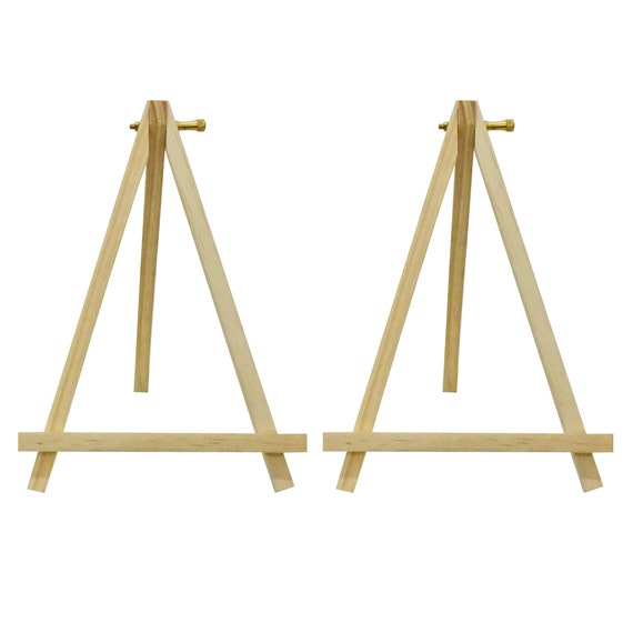 Easel Mini Canvas Holder Wooden Stand for Hoop Embroidery & Cross-stitch  Display 8 Inch 2 Pieces 