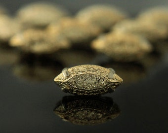 Marquise Shape Foil Cabochon Stone in Gold Color (50 Pieces)EMB4196