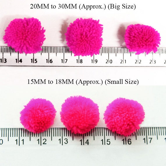 Small Pom Poms in Pink Colour/craft Pom Pom Ball/poly Wool Pom Poms-emb2077  250 Pieces 