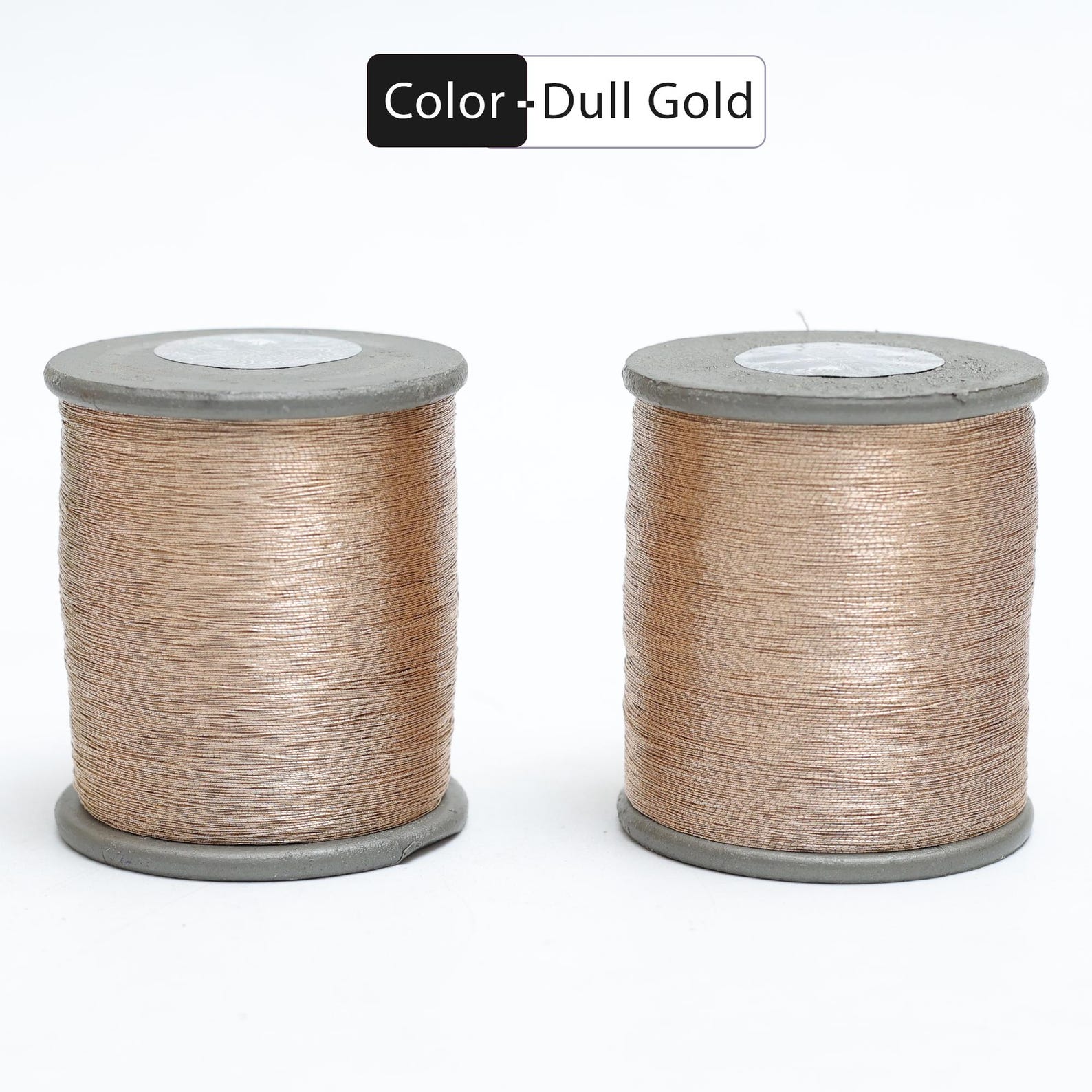 Zari Thread Metallic Floss Yarn Hand Machine Embroidery Artwork Sewing ...