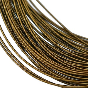 Gimp Wire Stiff Wire French Copper Jaseron wire zardosi embroidery Wire  in Antique Gold Colour (100 Gram)