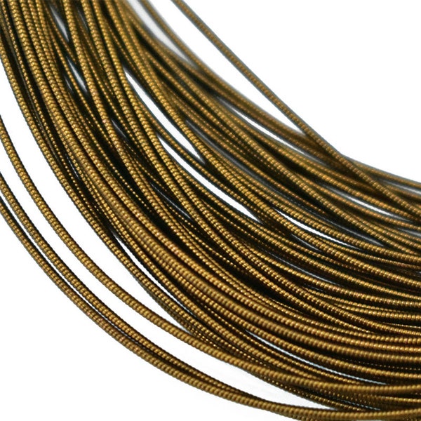 Gimp Wire Stijve Draad Franse Koperen Jaseron draad zardosi borduurdraad in Antiek Goud Kleur (100 Gram)