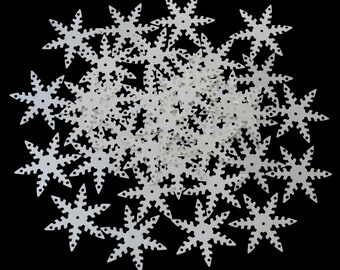 Sequins Craft Pailettes For Christmas Decoration in Cream Color, 100Gram