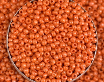 11/0, Seed Beads in Orange Color -EMBSB05786