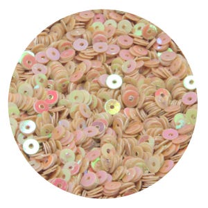 3MM/4MM Jasmine Gold Color Rainbow finish Sequins-EMB388