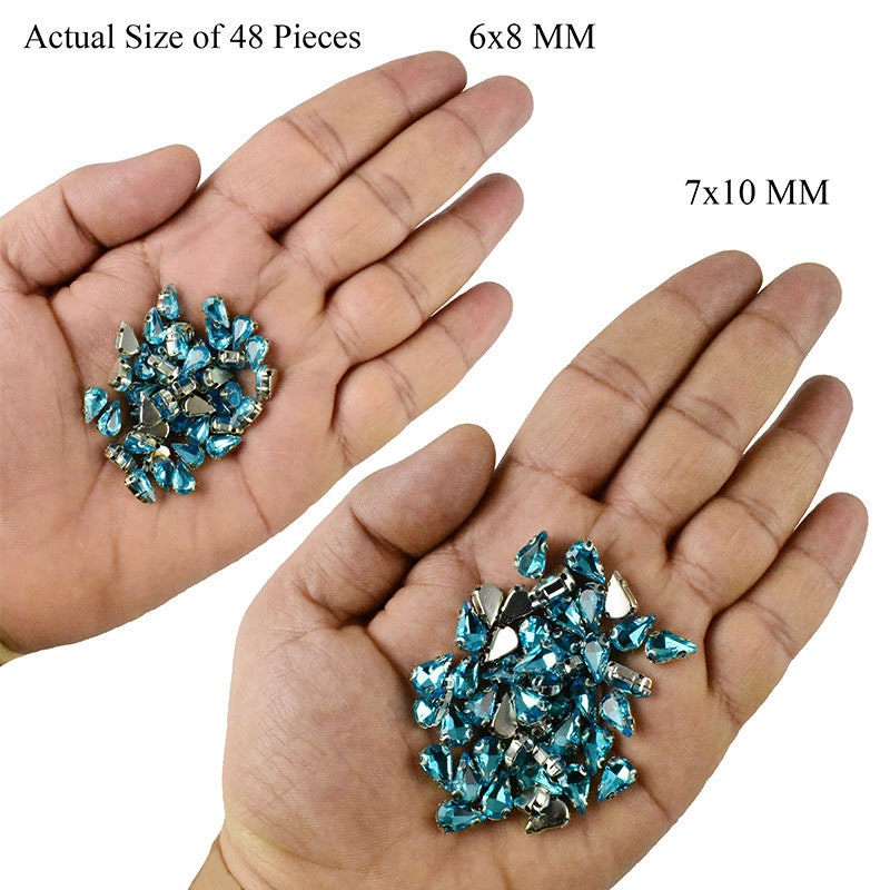 Piedras Para Coser Con Garra Dorada Con Diamant De Imitación De