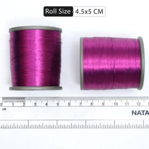 0.1MM Zari Thread/metallic Thread in Purple Magenta Color (EMBZT05720 ...
