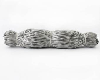 Metallic Braided Cord (Metallic Silver Colour) made from Metallic threads (218 Yard)-EMBBT4700