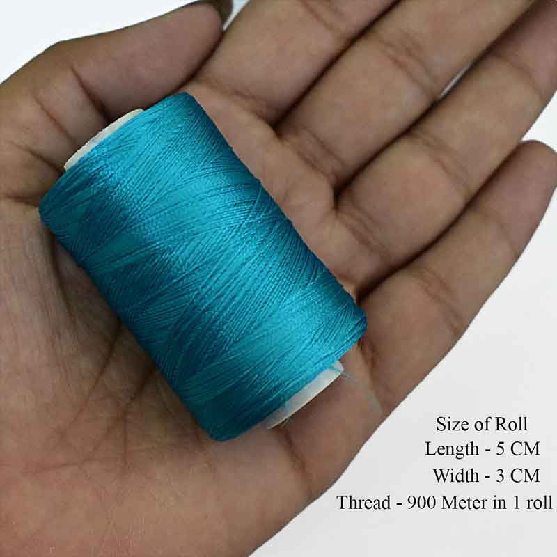 スカイブルー色のアートシルク糸、アート刺繍シルク糸、刺繍糸、インド