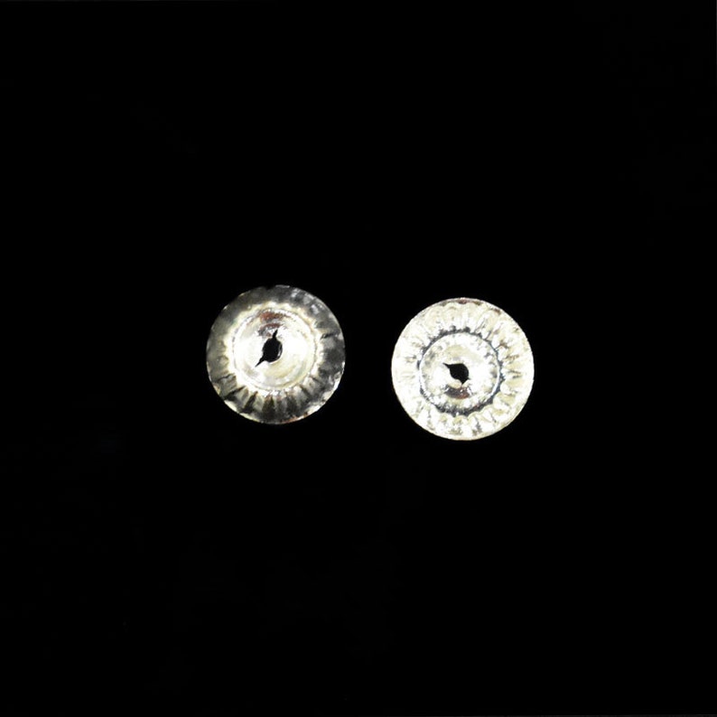 12MM Round Shape Centre-Hole Silver SequinsMetal CharmsCharms-EMBMS5196