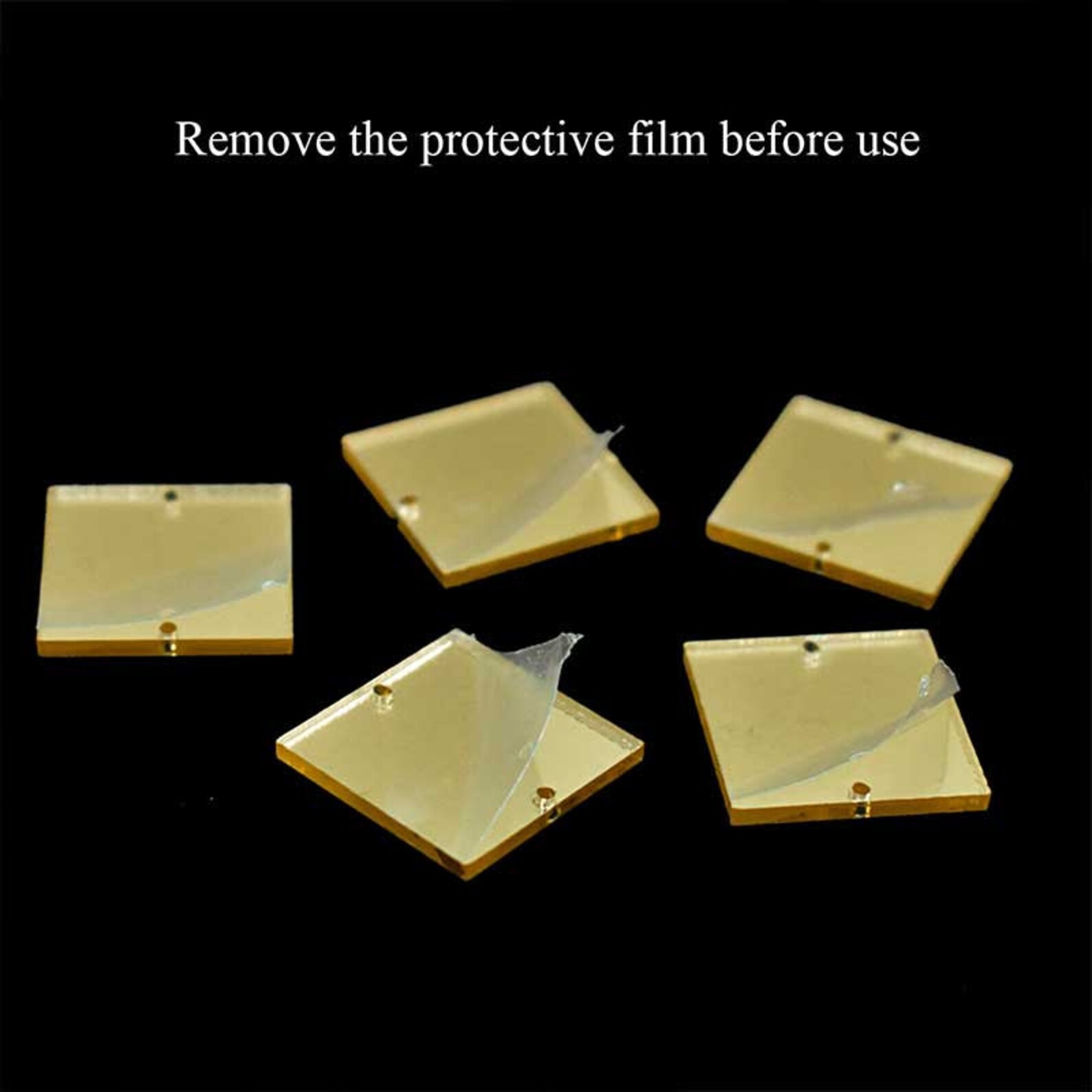 Sew On Acrylic Mirrors in square shapelaser cut acrylic Etsy