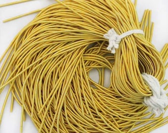 50 Yard/Packet, 1.5MM French Metallic Wire (Smooth Dabka) in Golden Yellow Color-(100Gram)