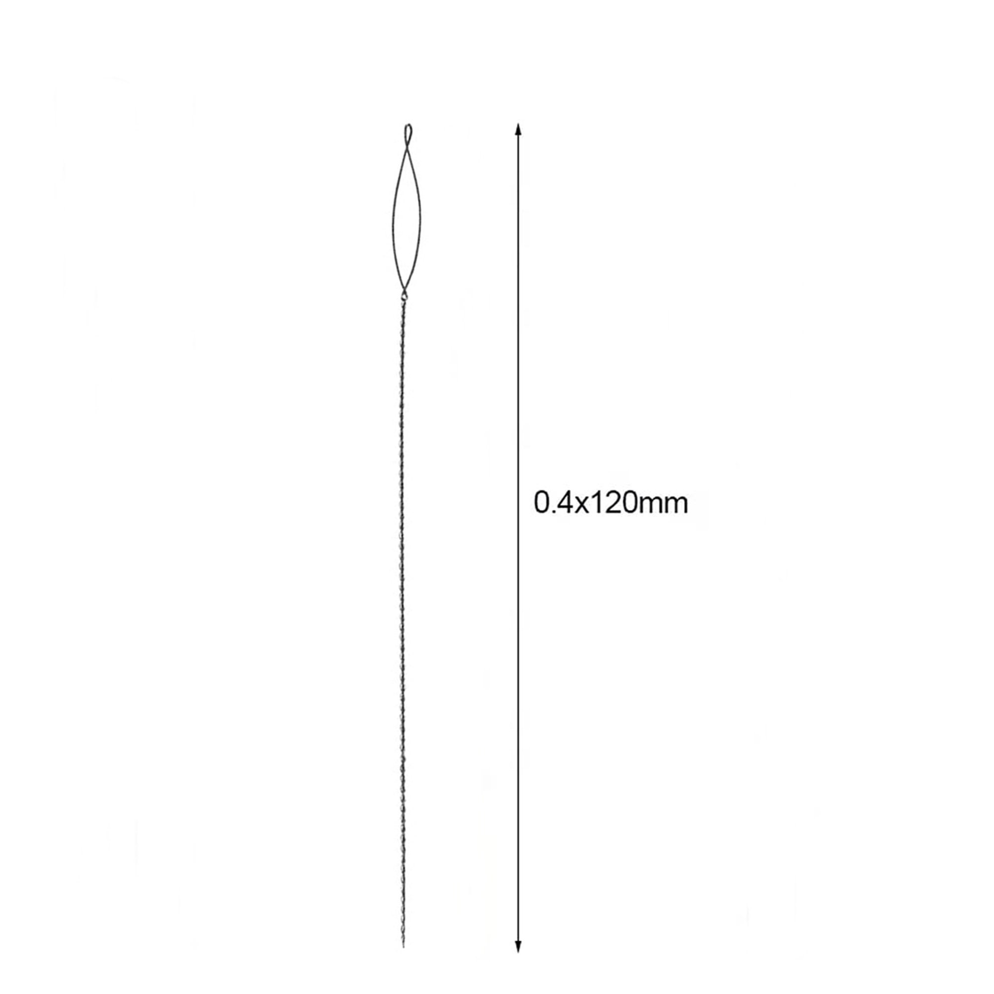 Set Di 18 Aghi Per Perline Namner - 6 Misure Diverse Con Occhi Grandi Per Ricamo E Creazione Gioielli (Include Portaaghi)
