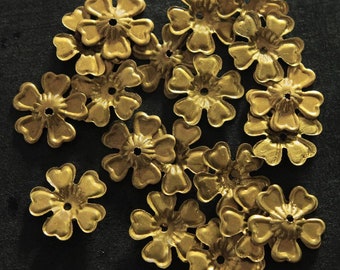 13MM Flower Metal Beads/Sequins/Metal Charms  (100 Gram)- EMB1376