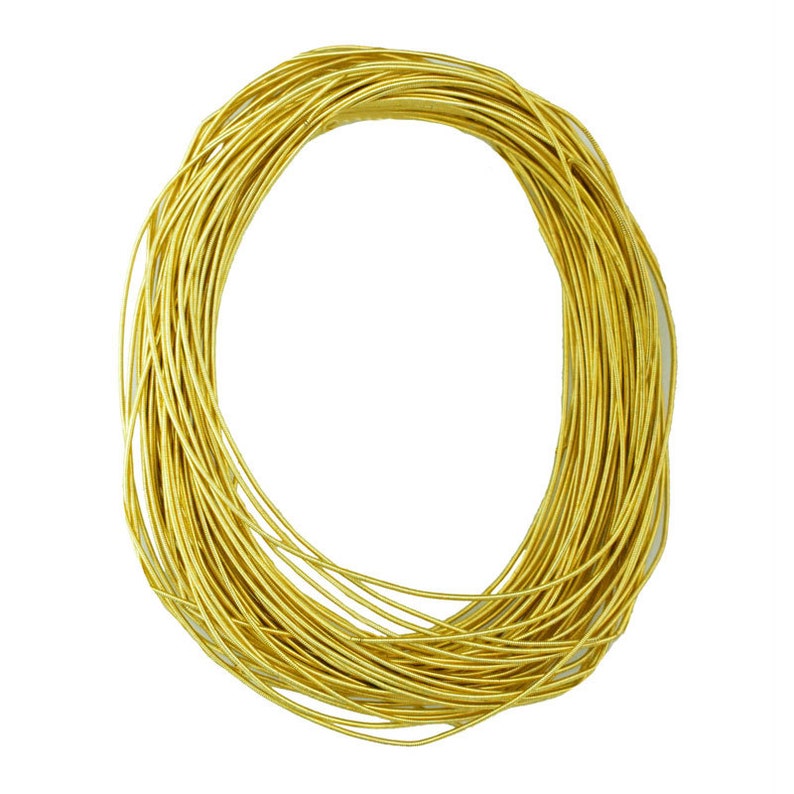 Gimp Wire Stiff Wire French Stiff Copper wire in Yellow Gold Etsy