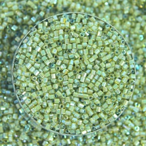 Miyuki, 15/0 2Cut Beads In Light Green Color (3400 Pieces)-EMBDB4608