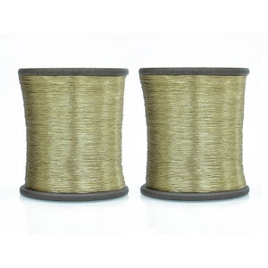 0.1MM Zari Thread/Metallic thread in Pale Gold Color (EMBZT05703)