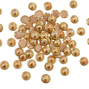 500 Pieces, Glue on Kundan stone in Flat Back Mount/Kundan Beads for decoration/embellishment of sarees, lehenga