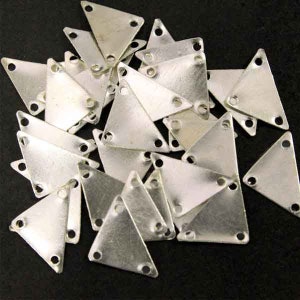 100 Gram, Triangle shape metal sequins/metal beads/Metal look Sequins/metal charms(Size - 16*12*10MM)