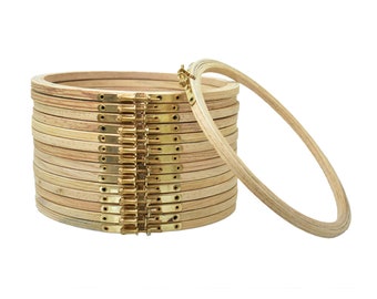 Wooden embroidery hoops Stitching Hoop Wooden Hoops&Stands Cross Stitch Hoop Round Frame Hoop art embroidery ring-1 Pieces(8 Inch)