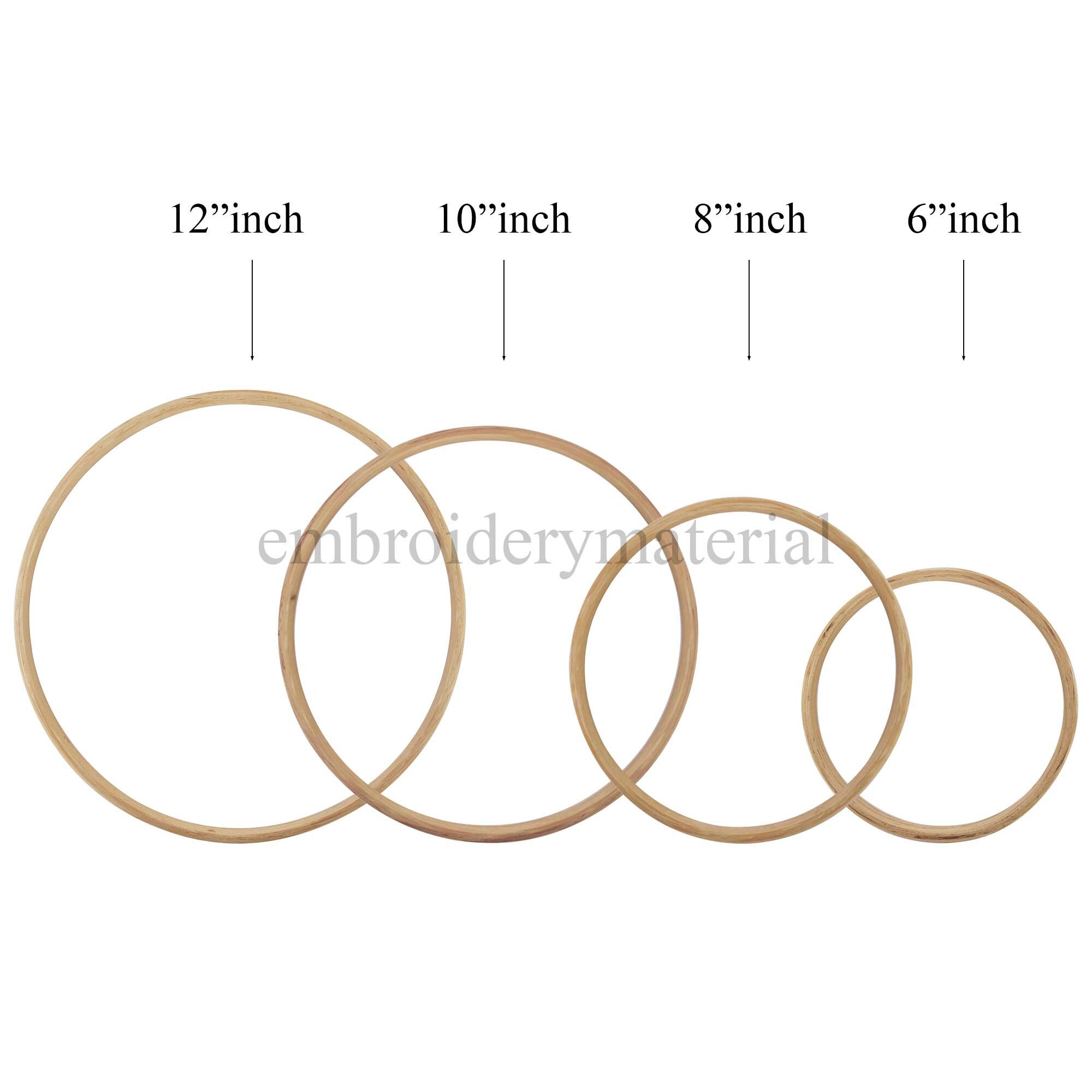 ASOFTY Set Fai Da Te Da 10 Anelli In Metallo Dorato 25cm + 10 Portacarte In Legno – Forme Esagonali, Rovonde, Quadrate E Triangolari Per Macramè, Acchiappasogni E Decorazioni