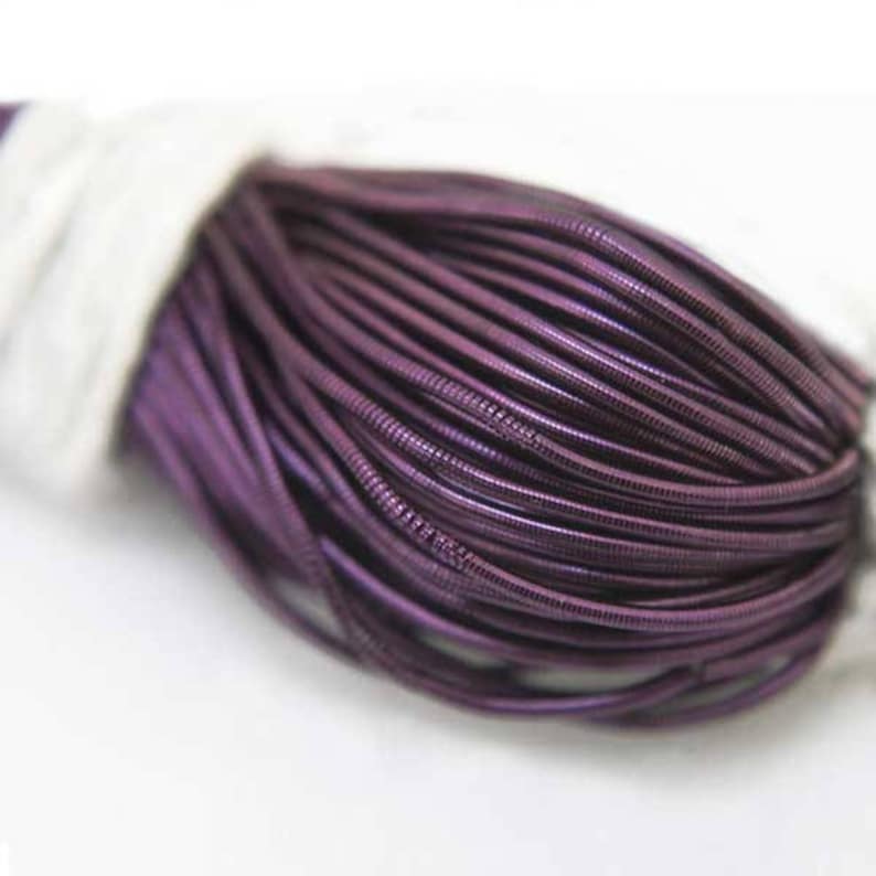 Smooth Dabka 1MM French Metallic Wire 50 YardPacket 100Gram in Violet Colour -