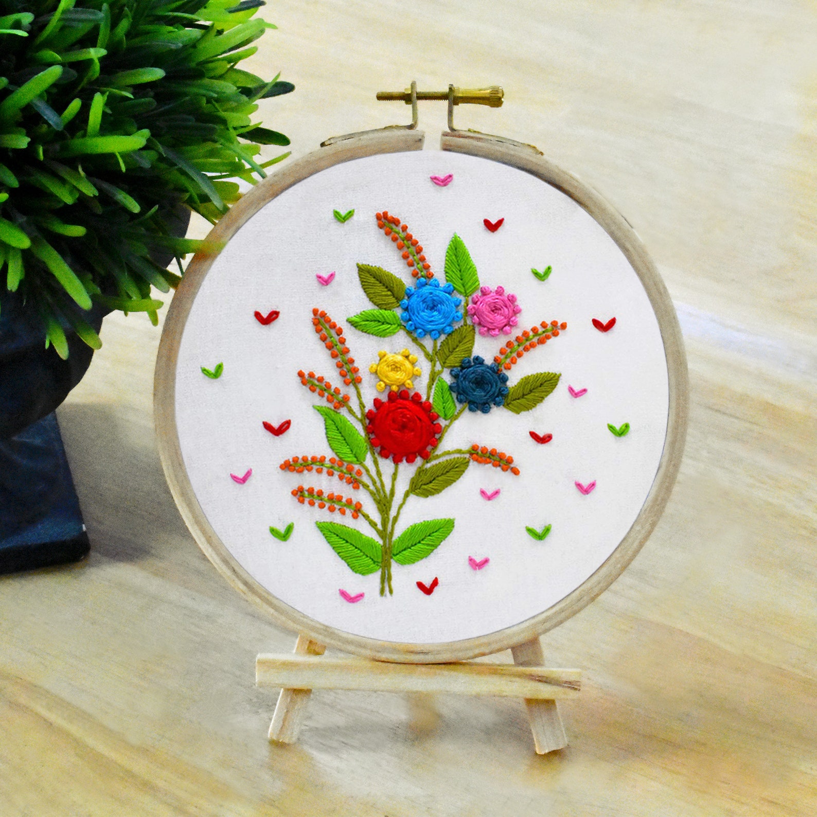 Easel Mini Canvas Holder Wooden Stand for Hoop Embroidery & Etsy