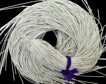 French Wire Metallic Wire Smooth Dabka Bullion Wire French coil Purl embroidery Zardozi bullion wire in White Color -100GM-0.5MM
