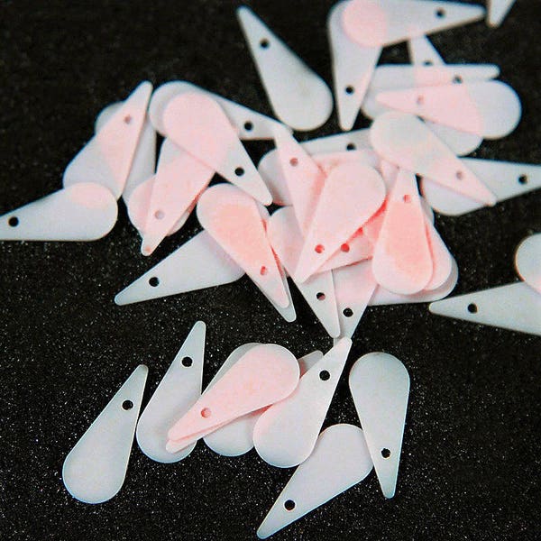 5*14 MM   (50 Grams), Top Hole Hanging Sequins in Pink Color-EMB5067