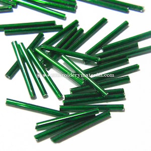 100 Grams, 2*25MM  Round Glass Bugle/Nalki beads- EMB4076