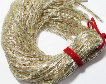 3MM, French Wire / Metallic Rough Wire / Metallic Wire in Light Gold Colour (100 Grams/Packet)-