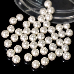 Premimum Quality Crystal Glass Pearls in Crystal White Color For Wedding Jewellery