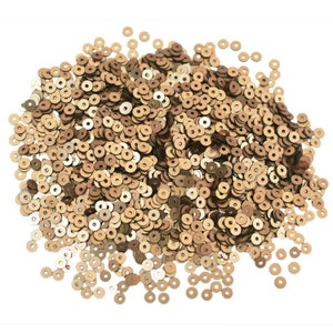 3MM/4MM/2.5MM Antique Gold Color Pearl Finish Sequins -EMB829