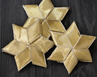 25 Piece,Gota Patti Flower/Sew on Gota Patch/Gota Ribbon Patches/Gota Floral Appliques/ Embellishments for Wedding Dress.