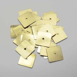 10MM,Gold Colour Square Shape Sequins-EMB720