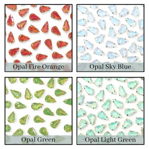 Jewelry Craft Stone Beads, DIY Stone, Gemstone Beading Supplies, Jewelry Making Beads, Stone Craft Supplies (Teardrop, 10X6MM, 72 Pieces)