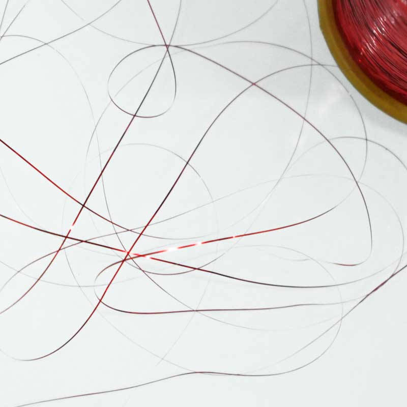 1 Roll, Flat Metallic Badla Thread in Red Colour-10,000 Meter of Thread ...