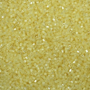 Toho Beads Hexagon cut 15/0 size in Yellow Color-EMBTB5576