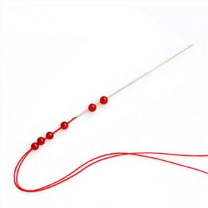 Big Eye Beading Needle/Iron Flexible Needle Tools & Supplies for stringing bead weaving stitches- 1 Pieces