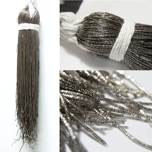 55 iarde/pacchetto, filo grezzo metallico francese da 1 mm in colore canna di fucile (100 grammi)